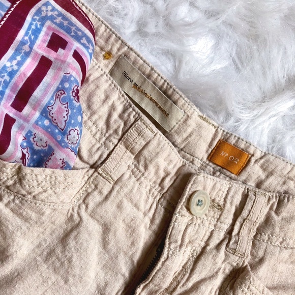 Pilcro and The Letterpress linen blend crop pants - Picture 2 of 4